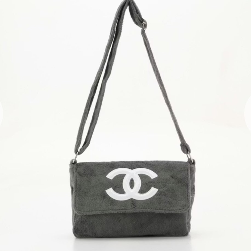 Chanel Makeup Precision Promotional Front Flap Crossbody Bag in Fuzzy Gray - Picture 2 of 4